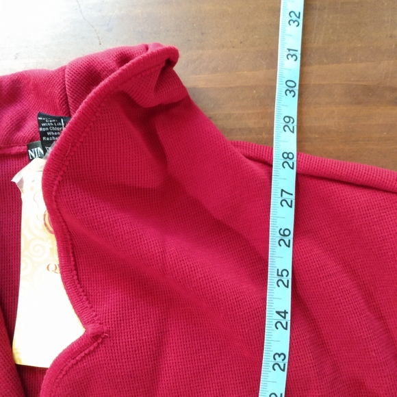 Nina Leonard Knit Lapel Collar Cardigan - Picture 3 of 6